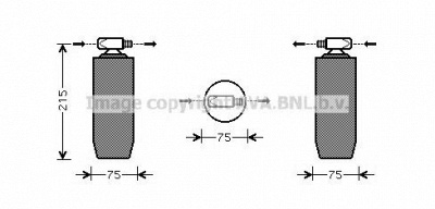 AVA QUALITY COOLING red056 -  Осушитель, кондиционер